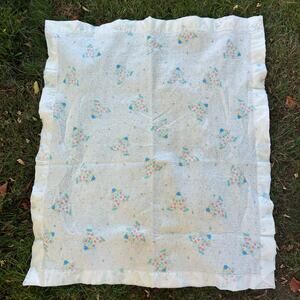 Sprockets Mervyn’s Baby Blanket Vintage Clown Print with Satin Trim 40x45
